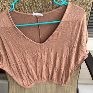 Tan crop top